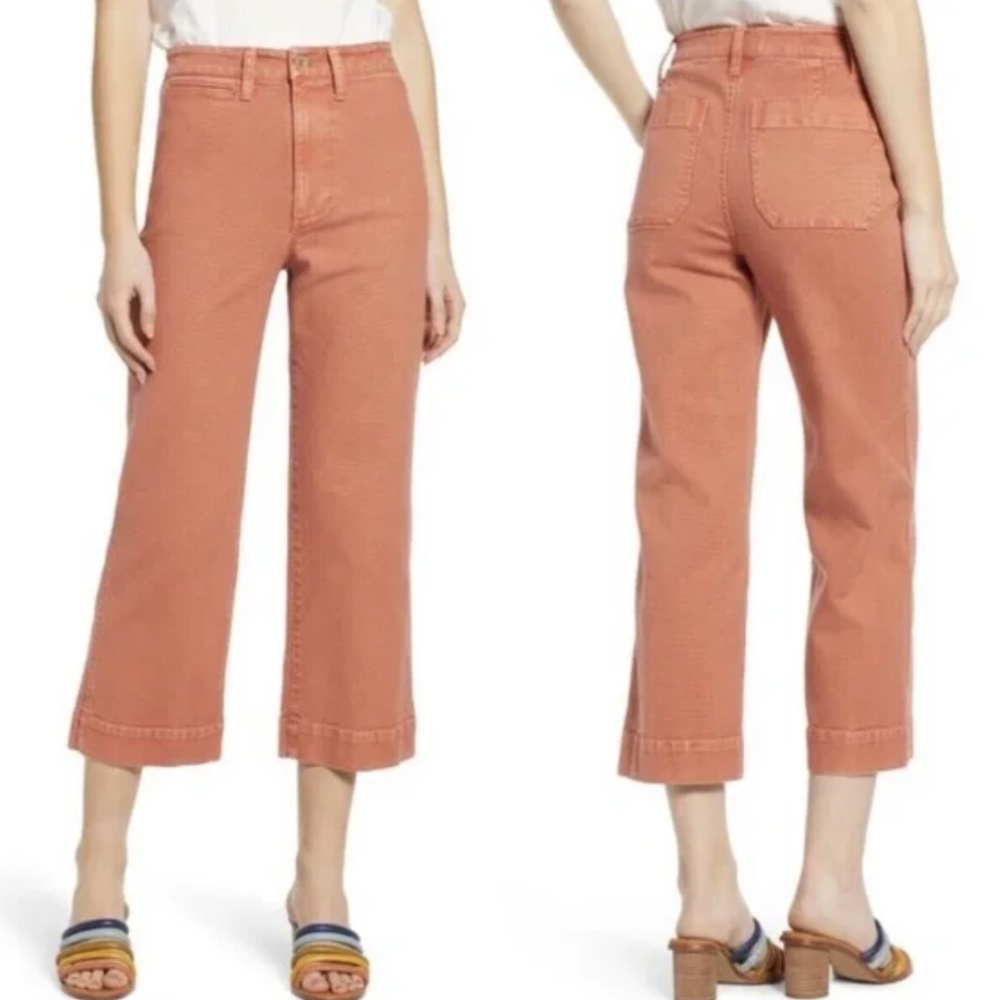 Madewell Emmett Wide Leg Crop Pants, Size 29T
